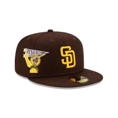 Sapca New Era San Diego Padres MLB City Patch 59FIFTY Fitted - Maro